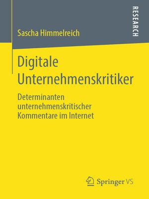 cover image of Digitale Unternehmenskritiker